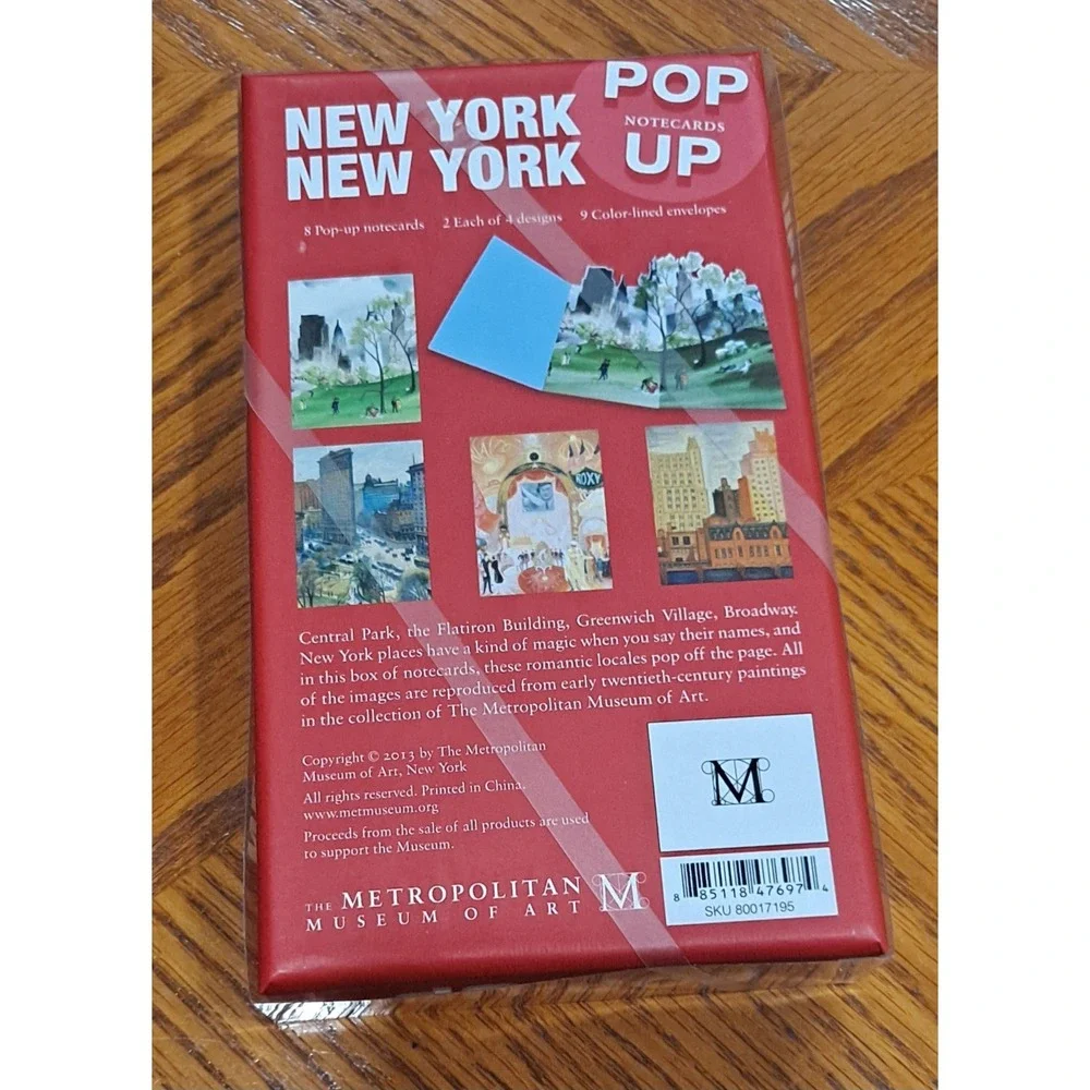 The MET Metropolitan Museum of‎ Art Notecards / New York Pop Up